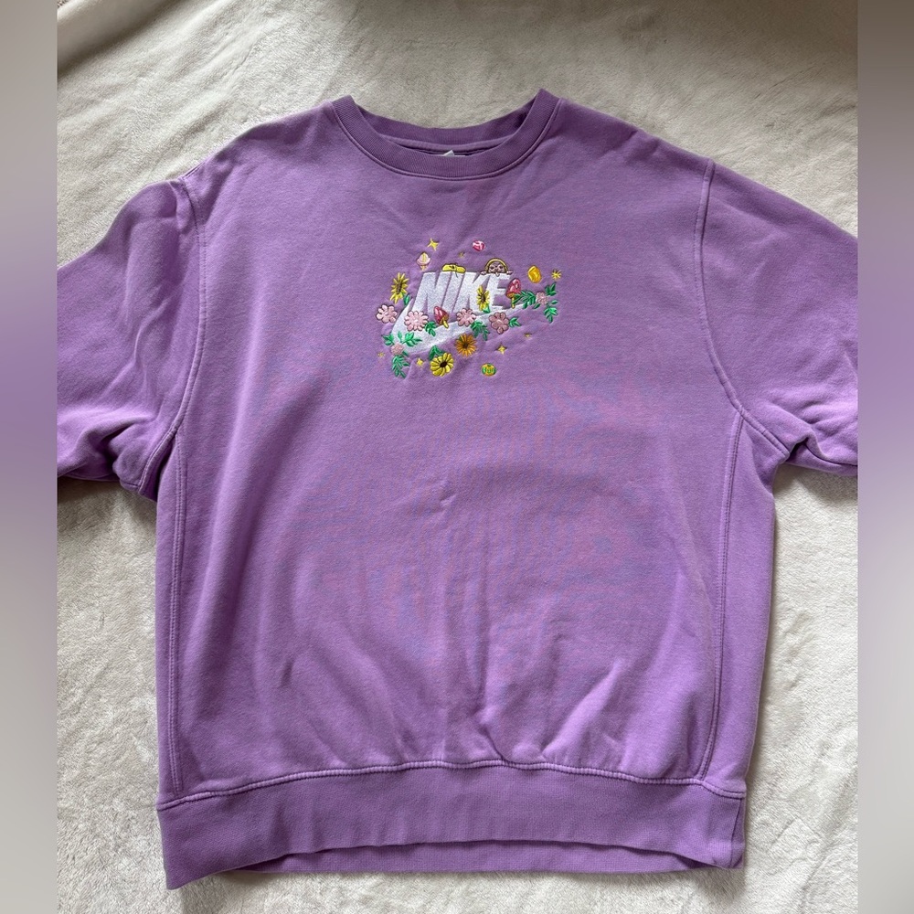 Men’s Nike Purple Crewneck Embroidered